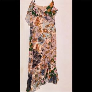 RACHEL ROY ASYMMETRICAL SPAGHETTI STRAPS DRESS